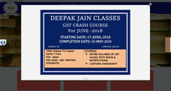 Desktop Screenshot of deepakjainclasses.com